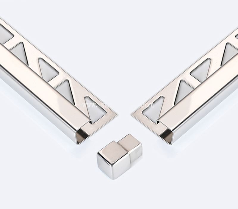 1. brushed stainless steel corner trim